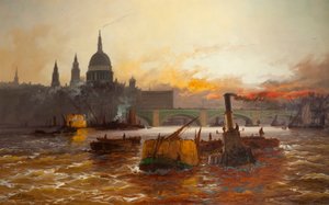 Londra Havuzu, 1940-45 by Edwin Henry Eugene Fletcher