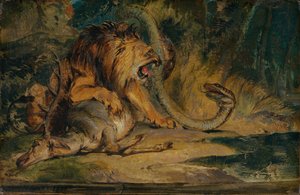 Avını Savunan Aslan, c. 1840.