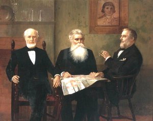 Charles Edwin Wilbour ve iki kuzeni (tuval üzerine yağlı boya)