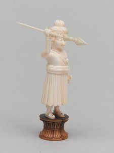 Siyah piyon, satranç taşı, Hindistan, 1820 dolaylarında by Edwin John Alexander