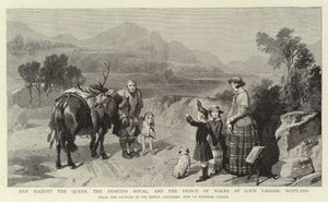 Majesteleri Kraliçe, Kraliyet Prensesi ve Galler Prensi Loch Laggan, İskoçya