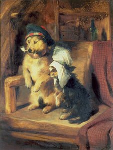 Bir İç Mekanda Oturan Kız by Edwin Landseer