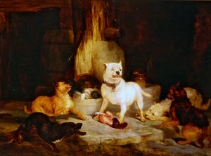 Kalenin Kralı (panelde yağlı boya) by Edwin Landseer