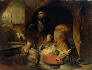 Vahşi, c.1838 (panel üzerine serilmiş tuval üzerine yağlıboya) by Edwin Landseer