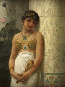 Sistrumlu Mısırlı Bir Kız, 1886