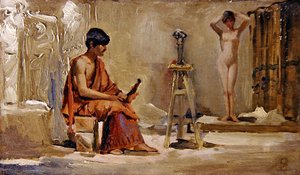 Sanatçının Modeli by Edwin Longsden Long
