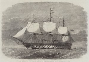 HMS Victoria, 102 Guns, Akdeniz Filosunun Yeni Amiral Gemisi