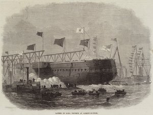 Jarrow-on-Tyne'de HMS Triumph Lansmanı