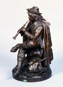 Şapkalı Çocuk, 1870 dolayları (bronz) by Edwin Weissenfels