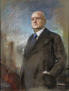 Jean (Johan) Sibelius (1865-1957) - Eero Jaernefelt (1863-1937). Karton üzerine pastel Ebat : 87x51 cm Özel Koleksiyon