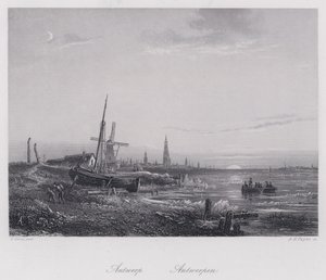 Anvers (gravür) by Egidius Linnig