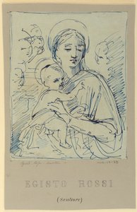 madonna ve çocuk by Egisto Rossi