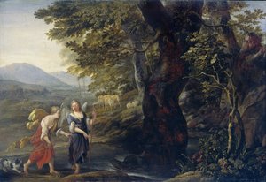 Tobias ve melek by Eglon van der Neer