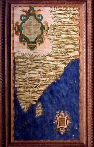 Egnazio Danti (1536-1586) matematikçi, kozmograf ve İtalyan mimar tarafından yapılan Hindistan Haritası. 1567 civarında. Floransa, Palazzo Vecchio, Sala del Mappamondo