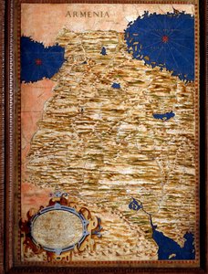 LaRmenie”” Harita Egnazio Danti (1536-1586) matematikçi, kozmograf ve İtalyan mimar tarafından yapılmıştır. 1567 civarında. Floransa, Palazzo Vecchio, Sala del Mappamondo