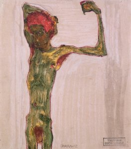 Anarşist, c.1909-10 by Egon Schiele