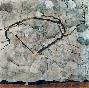 Çalkantılı havada sonbahar ağacı. Egon Schiele