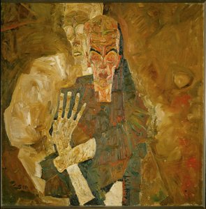 Ölüm ve insan (tuval üzerine yağlıboya) by Egon Schiele