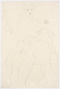 erotik sahne by Egon Schiele