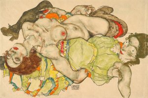 kadın aşıklar by Egon Schiele