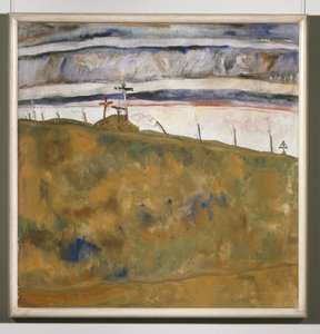 Kalvarienberg (tuval üzerine resim) by Egon Schiele