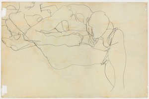 Aşıklar, 1913 by Egon Schiele