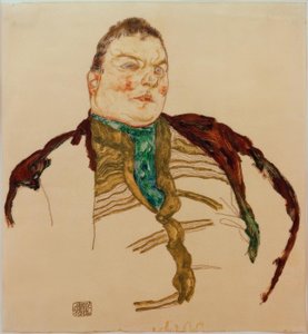 Şişman bir adamın portresi by Egon Schiele