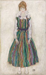 Sanatçının eşi Edith Schiele'nin portresi by Egon Schiele