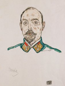 Birinci Subayın Portresi, 1916 by Egon Schiele
