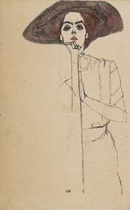 Bir Kadının Portresi, 1910. by Egon Schiele