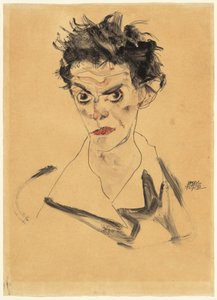 Otoportre by Egon Schiele