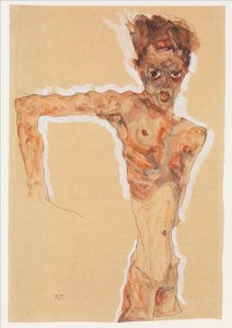 Otoportre, 1911 by Egon Schiele