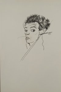 Otoportre, 1913 by Egon Schiele