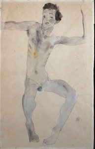 Otoportre, 1911 by Egon Schiele