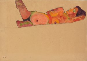 Uyuyan Kız, 1910 by Egon Schiele