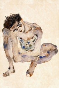 çömelme by Egon Schiele