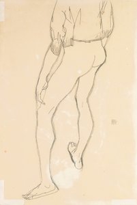 Çıplak erkek, 1913 by Egon Schiele