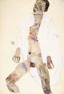 ayakta adam by Egon Schiele
