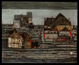 Banliyö I (tuval üzerine resim) by Egon Schiele