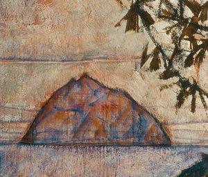 Versinkende Sonne (tuval üzerine yağlıboya) by Egon Schiele