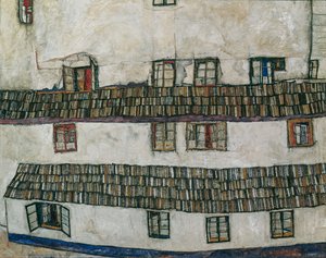 Bir Evin Windows Cephesi, 1914. by Egon Schiele