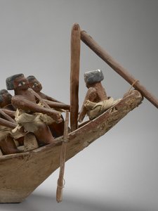 Beni Hasan'dan model cenaze teknesi, muhtemelen Orta Krallık, c.2060-1786, 107032 karışık medya detayı by Egyptian