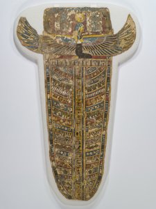Boyalı Mumya Örtüsü (Önlük), MÖ 305-30 (keten, gesso, boya ve yaldız) by Egyptian