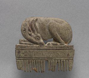 Ceylan ile tarak, c.1391-1353 M.Ö. by Egyptian 18th Dynasty