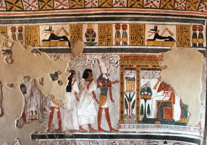 Mısır antikası: Horus, Roy ve karısını Osiris