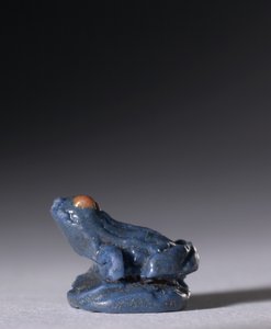 Frog Muska, MÖ 1380-1330 (çok renkli fayans) by Egyptian 18th Dynasty