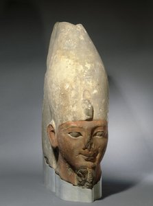 Erken Onsekizinci Hanedan kralının başı, Yeni Krallık, MÖ 1539-1493 (kumtaşı)