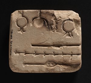 Metal takı dökümü için kireçtaşı kalıp, Yeni Krallık by Egyptian 18th Dynasty