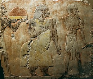 Punt Kraliçesi, detay by Egyptian 18th Dynasty