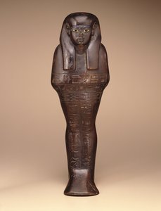Shawabti of Maya, Yeni Krallık, MÖ 1390-1353 (ahşap, boya ve cam) by Egyptian 18th Dynasty